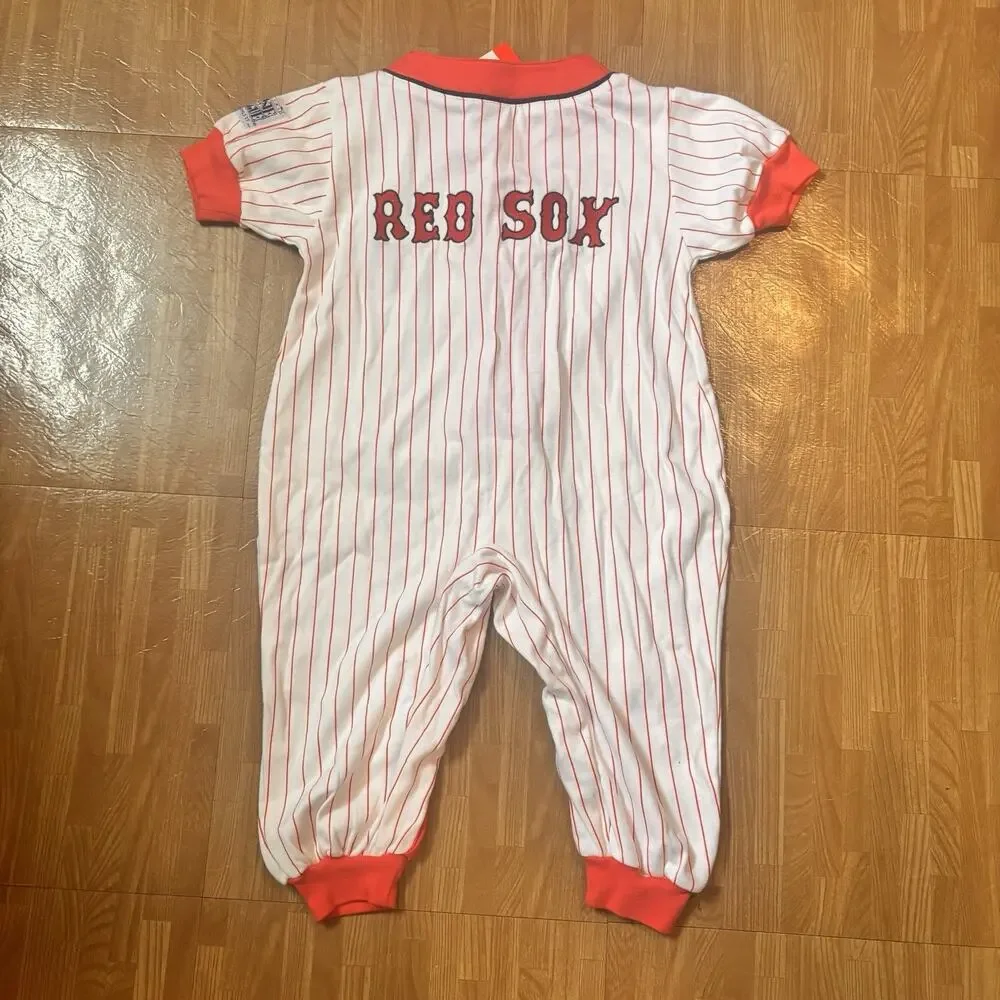 Boston Red Sox Rookie League Baby 24M Baseball Romper One Piece NWT MLB Vintage